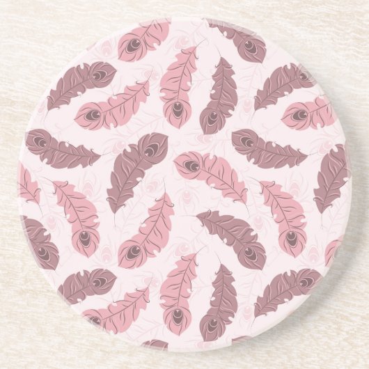 patroon met paukveren zandsteen onderzetter (Voorkant)