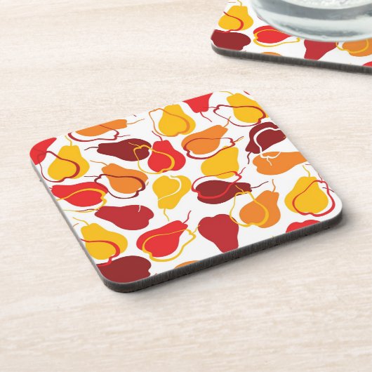 Patroon met peren bier onderzetter (Linkerzijde)