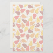 Patroon met peren briefpapier (Voorkant / Achterkant)