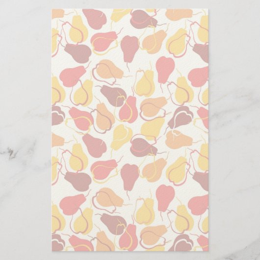 Patroon met peren briefpapier (Voorkant)