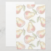 Patroon met peren briefpapier (Voorkant / Achterkant)