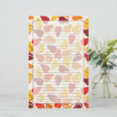 Patroon met peren briefpapier (Staand voorkant)