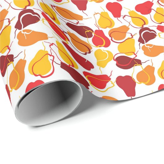 Patroon met peren cadeaupapier (Rol Hoek)