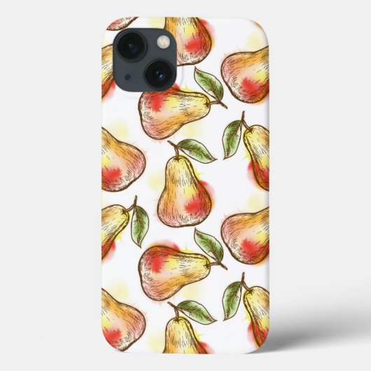 Patroon met peren Case-Mate iPhone case (Achterkant)