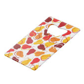 Patroon met peren creditkaart flessenopener (Voorkant Gekanteld)