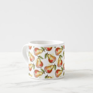 Patroon met peren espresso kop