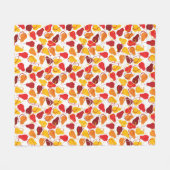 Patroon met peren fleece deken (Voorkant (Horizontaal))