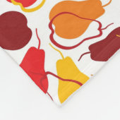 Patroon met peren fleece deken (Hoek)