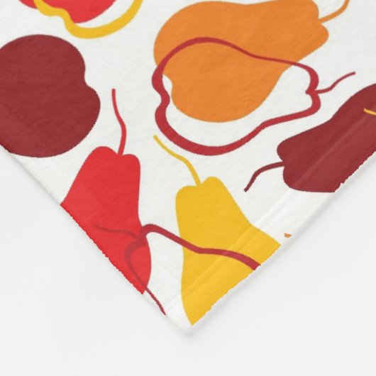 Patroon met peren fleece deken (Hoek)