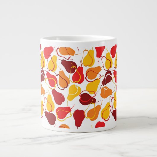 Patroon met peren grote koffiekop (Voorkant)