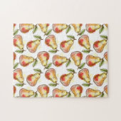 Patroon met peren legpuzzel (Horizontaal)