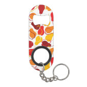 Patroon met peren mini flessenopener (Achterkant)