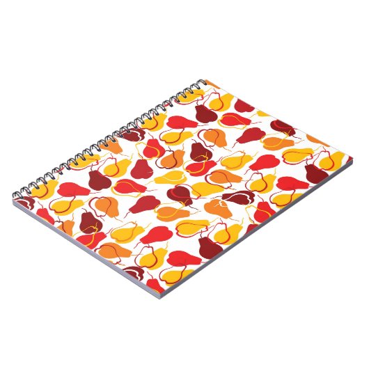 Patroon met peren notitieboek (Linkerzijde)