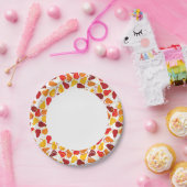 Patroon met peren papieren bordje (Feest)