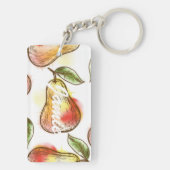 Patroon met peren sleutelhanger (achterkant)