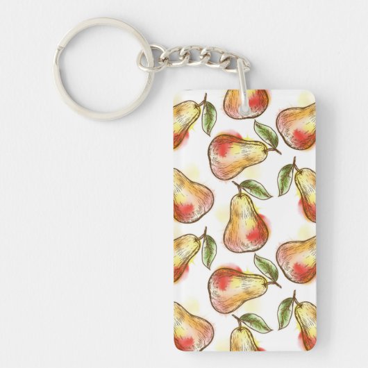 Patroon met peren sleutelhanger (Voorkant)