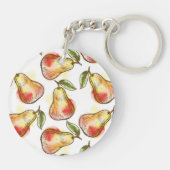 Patroon met peren sleutelhanger (Achterkant)
