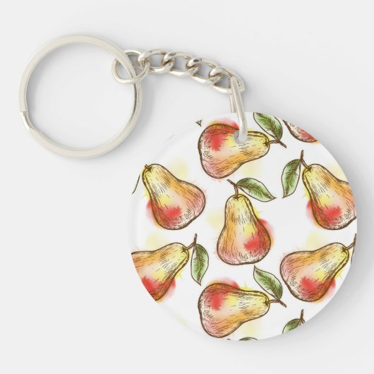 Patroon met peren sleutelhanger (Voorkant)