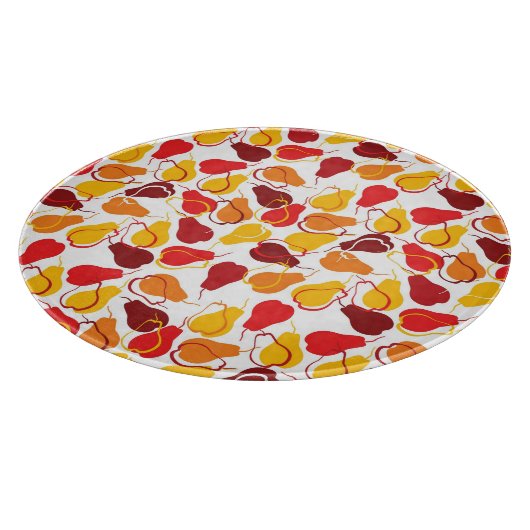 Patroon met peren snijplank (Hoek)