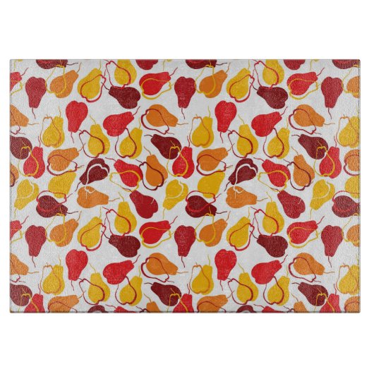 Patroon met peren snijplank (Voorkant)