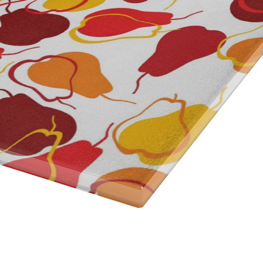 Patroon met peren snijplank (Hoek)