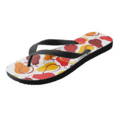 Patroon met peren teenslippers (Schuin)