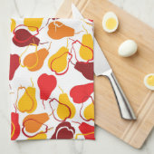 Patroon met peren theedoek (Quarter Fold)