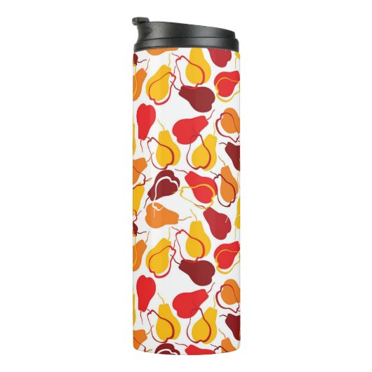 Patroon met peren thermosbeker (Geroteerd rechts)