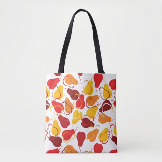 Patroon met peren tote bag (Voorkant)