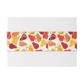 Patroon met peren uitnodigingen wikkel (Achterkant Voorbeeld)