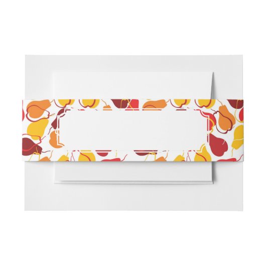 Patroon met peren uitnodigingen wikkel (Voorkant Voorbeeld)