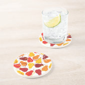 Patroon met peren zandsteen onderzetter (Zijkant)