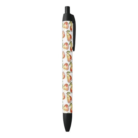Patroon met peren zwarte inkt pen (Achterkant (Verticaal))