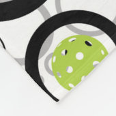 Patroon met Pickleballen  Fleece Deken (Hoek)
