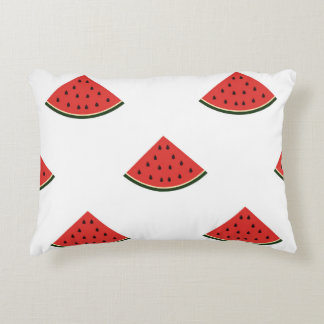  patroon met plakken watermeloen op een wand accent kussen