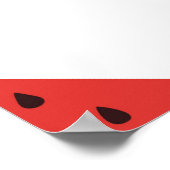  patroon met plakken watermeloen op een wand poster (Hoek)