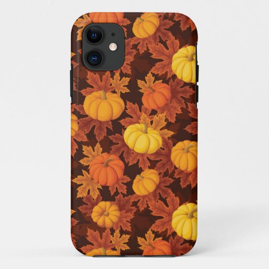 Patroon met pompoenen en herfst Case-Mate iPhone case (Achterkant)