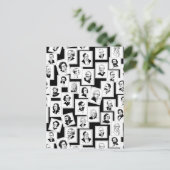 Patroon met portretten van de grootste componisten briefkaart (Staand voorkant)