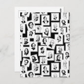 Patroon met portretten van de grootste componisten briefkaart (Voorkant / Achterkant)