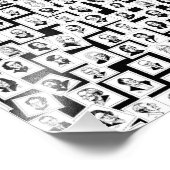 Patroon met portretten van de grootste componisten foto afdruk (Hoek)