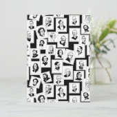 Patroon met portretten van de grootste componisten kaart (Staand voorkant)