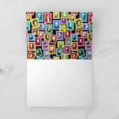 Patroon met portretten van de grootste componisten kaart (Binnen)