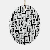 Patroon met portretten van de grootste componisten keramisch ornament (Rechts)