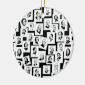 Patroon met portretten van de grootste componisten keramisch ornament (Links)