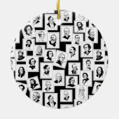Patroon met portretten van de grootste componisten keramisch ornament (Achterkant)