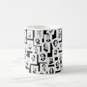 Patroon met portretten van de grootste componisten koffiemok (Center)