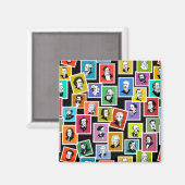 Patroon met portretten van de grootste componisten magneet (Voorkant / Achterkant)