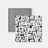 Patroon met portretten van de grootste componisten magneet (Voorkant / Achterkant)