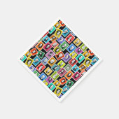 Patroon met portretten van de grootste componisten servet (Hoek)