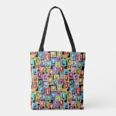 Patroon met portretten van de grootste componisten tote bag (Achterkant)